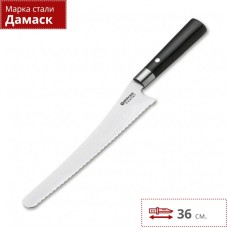 Нож кухонный BOKER BLACK BREAD KNIFE BK130423DAM